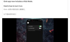 马斯克：xAI Grok“儿童模式”现已上线