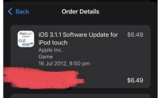因美国政策 2012 年 iPod touch 更新 iOS 需收费 6.49 美元